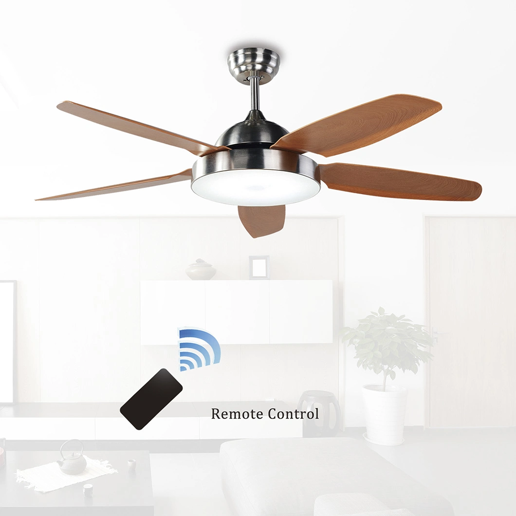 Home Appliance 52 Inch DC Motor Ceiling Fan Decorative Exhaust Fan with LED Light