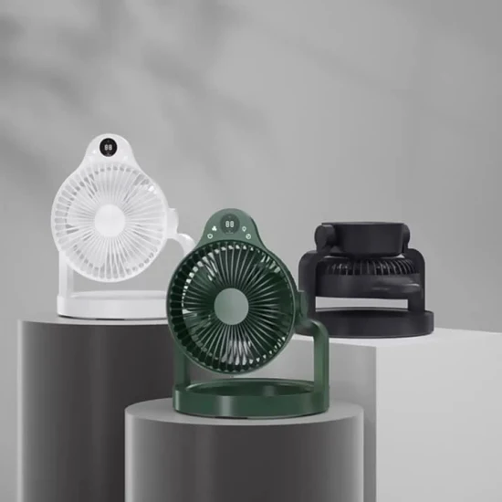 Ventilatore di circolazione personalizzato personalizzato con raffreddamento ad aria portatile elettrico da tavolo mini ricaricabile