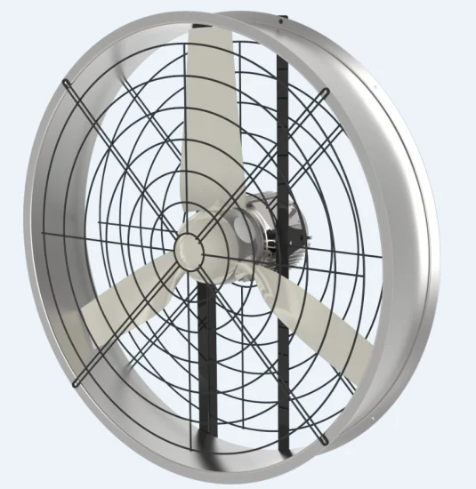 Ventilatore da soffitto con pala Pag zincata a caldo a trasmissione diretta per allevamenti lattiero-caseari, ventilazione sospesa, zootecnia, circolazione dell'aria